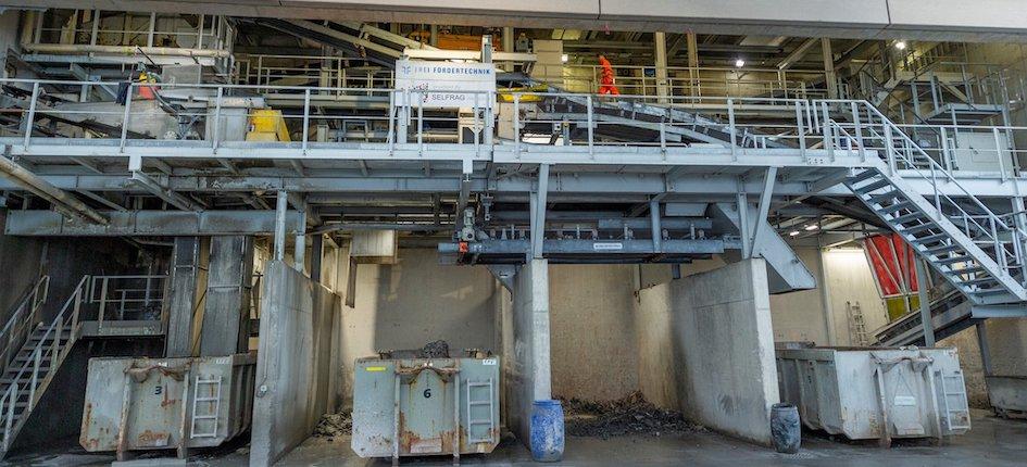 First Swiss plant for processing incinerated waste