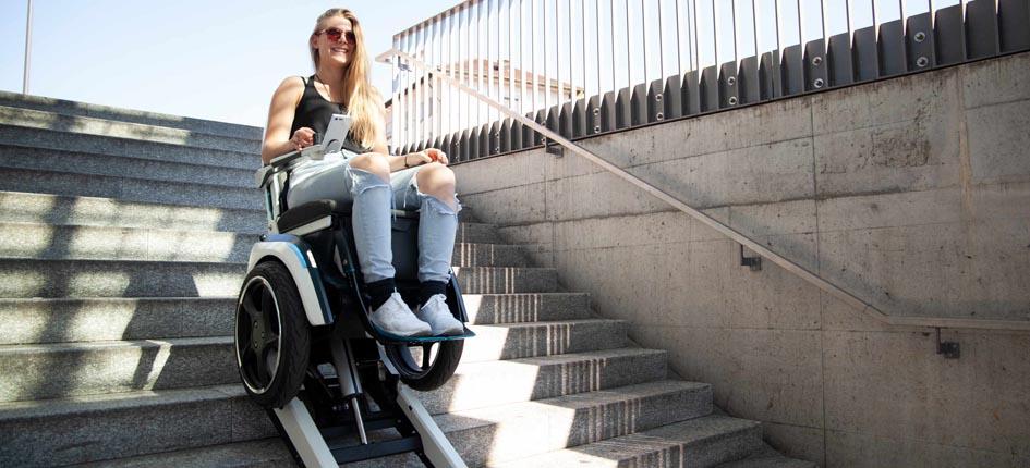 Swiss wheelchair greatly expands user freedom