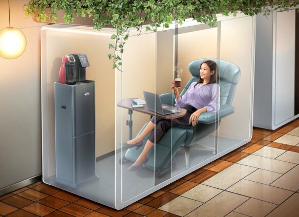 Nestlé and JR East introduce “napping booths”