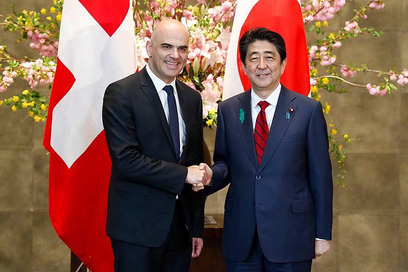 Swiss President Berset meets Prime Minister Abe
