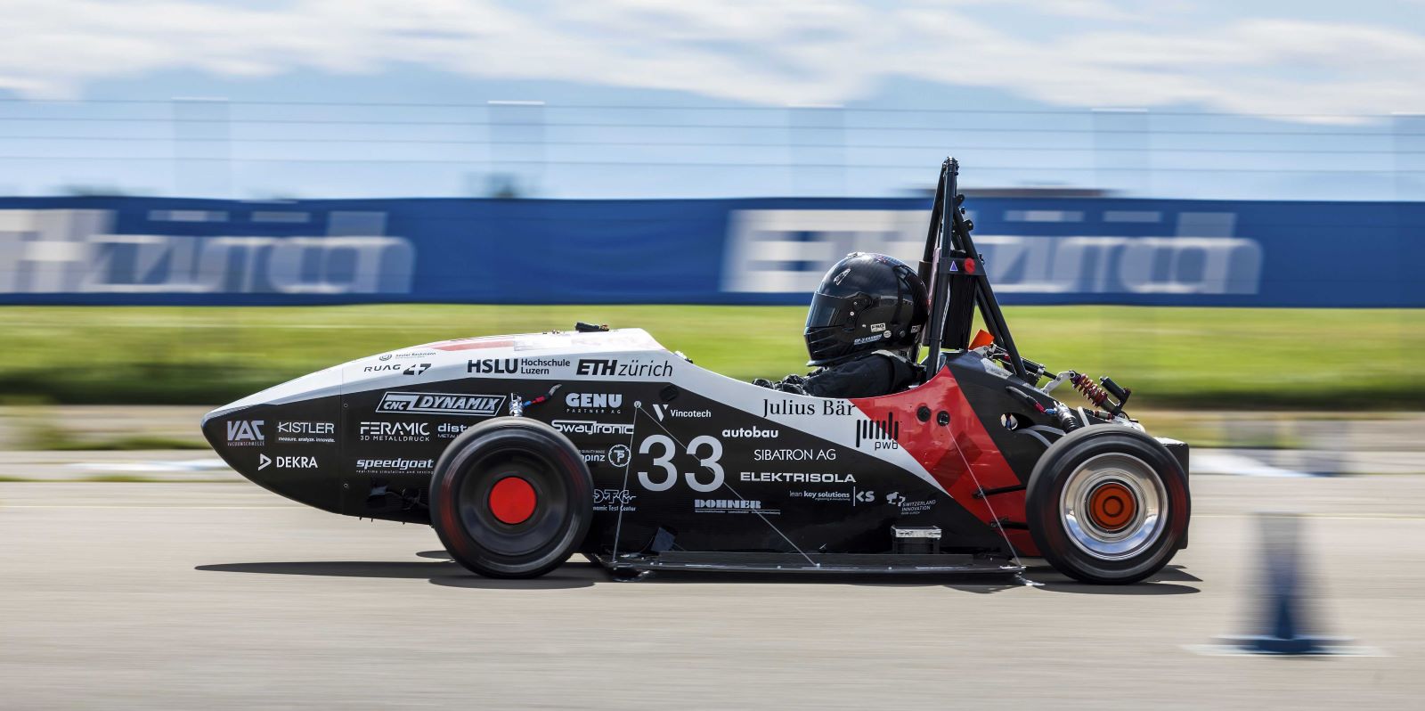 Swiss electric racing car breaks world record